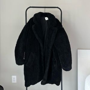 H&M Teddy Coat mid length.